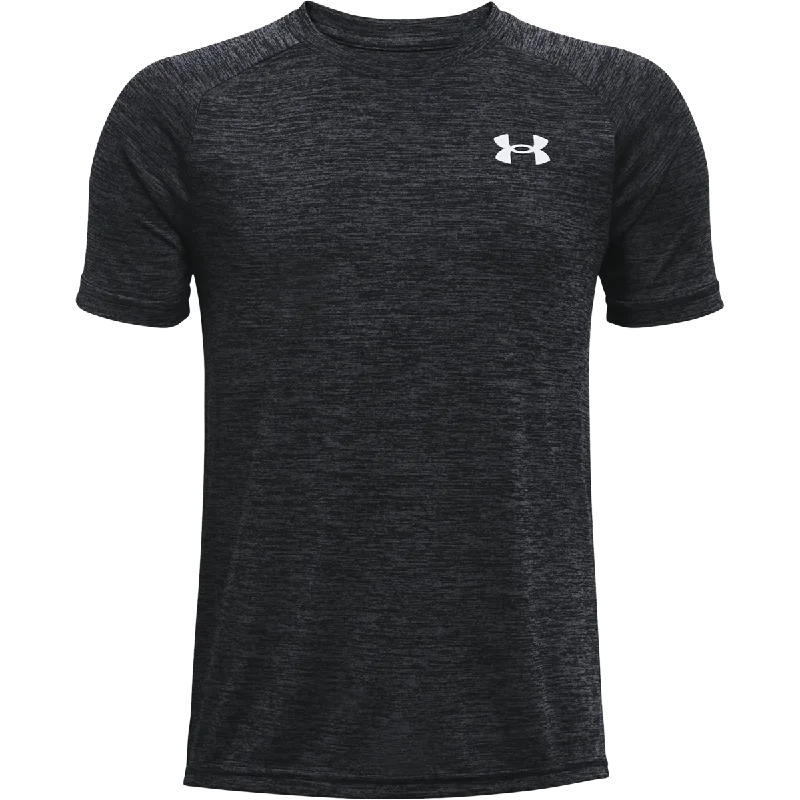 Men's Two - Tone Contrast Panel Casual Shirts in White and Navy for a Stylish and Eye - Catching DesignYouth UA Tech 2.0 Short Sleeve