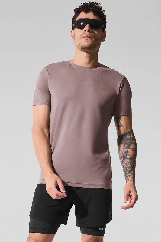 Men's Embroidered Detail Casual Shirts in Beige for a Touch of EleganceConquer Reform Crewneck Short Sleeve - Mushroom