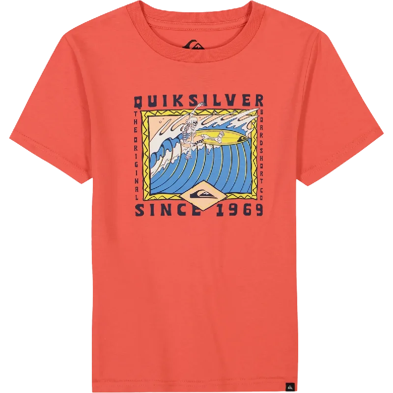 Men's Linen Blend Casual Shirts with Roll - Up Sleeves for a Summer Beach LookYouth Retro Skull Short Sleeve - Little Kids