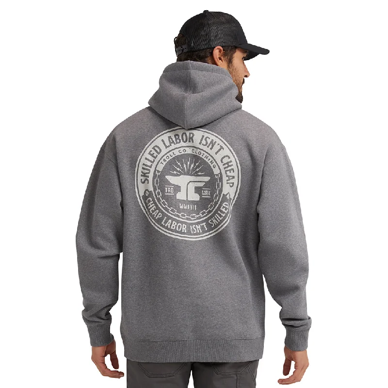 Men's Short - Sleeve Linen Casual Shirts in Light Khaki for a Breathable Summer OptionTroll Co. Men's "Skilled Labor Isn't Cheap" Hooded Sweatshirt