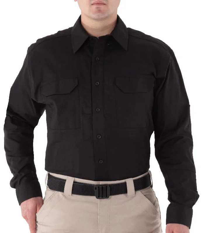 Men's Stretch - Fabric Casual Shirts in Navy Blue for a Comfortable and Flexible FitMen's V2 Tactical Long Sleeve Shirt