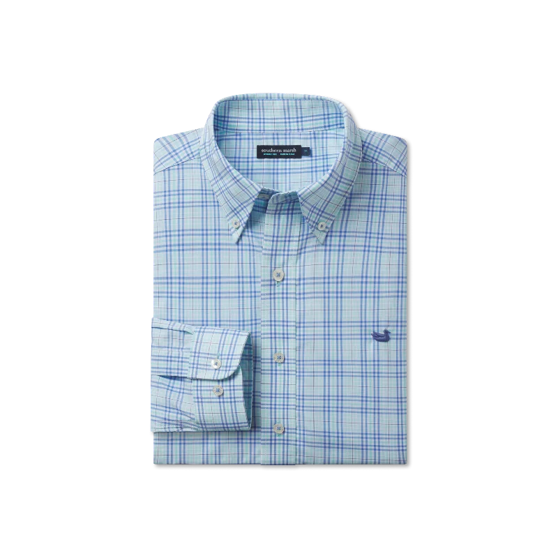 Men's Moisture - Wicking Performance Fabric Casual Shirts for Outdoor ActivitiesYouth Charlotte Windowpane Dress Shirt
