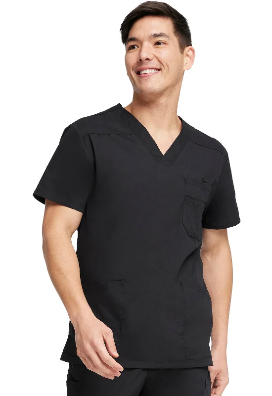 Men's Slim - Fit Printed Floral Casual Shirts in Pastel Colors for a Spring - Inspired VibeCherokee Men's V-Neck Scrub Top