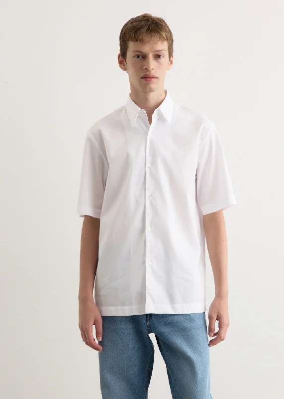Men's slim fit short sleeve polo shirts with contrast collarsClasen Shirt