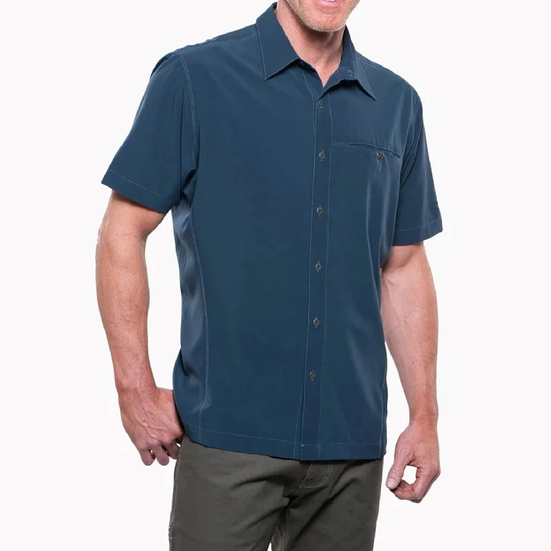 Men's Embroidered Detail Casual Shirts in Beige for a Touch of EleganceKÜHL Men's Renegade Button-Down Short Sleeve Work Shirt
