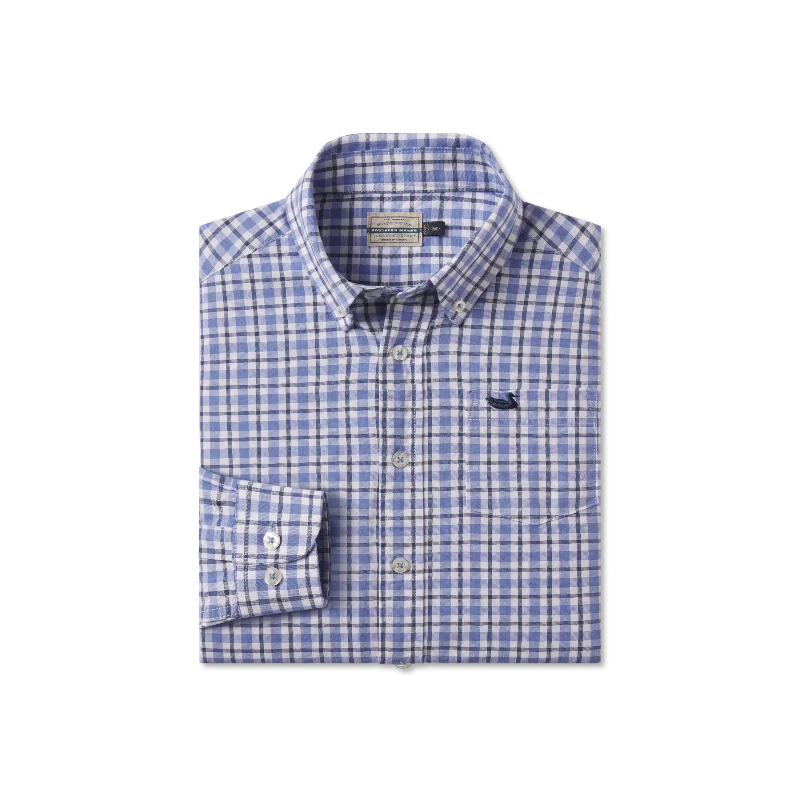 Men's Embroidered Detail Casual Shirts in Beige for a Touch of EleganceYouth Oak Grove Washed Gingham Dress Shirt