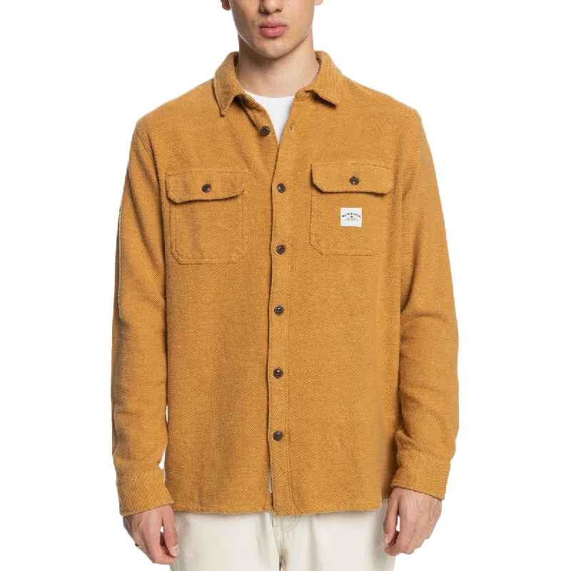 Men's Short - Sleeve Linen Casual Shirts in Light Khaki for a Breathable Summer OptionMen's Kyloe Long Sleeve