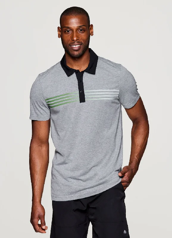 Men's Wrinkle - Resistant Polyester Blend Casual Shirts for Easy Travel and MaintenanceStay On Course Pique Polo