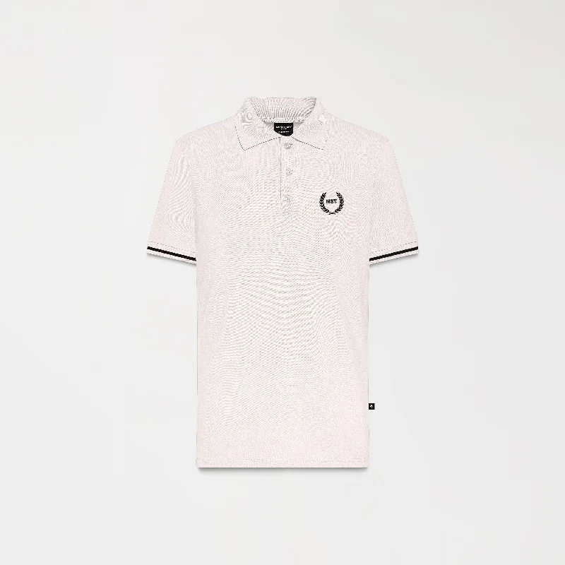 Men's high - collar polo shirts with a modern twistCALESTER POLO MEN MOONBEAM