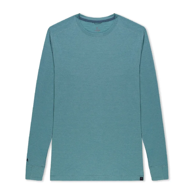 Men's Sustainable Recycled Material Casual Shirts for Eco - Conscious ConsumersMen's Pursuit Ultralight Long Sleeve Merino Shirt