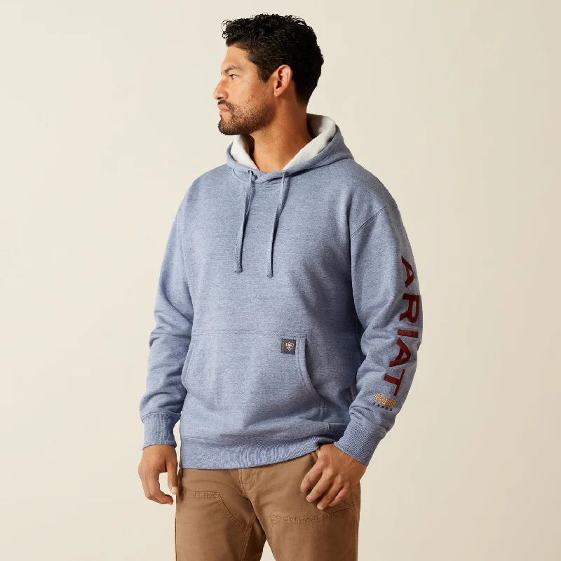 Men's Tailored Fit Checkered Casual Shirts in Multicolor for a Smart - Casual EnsembleAriat Men's Rebar Logo Graphic Sleeve Hoodie