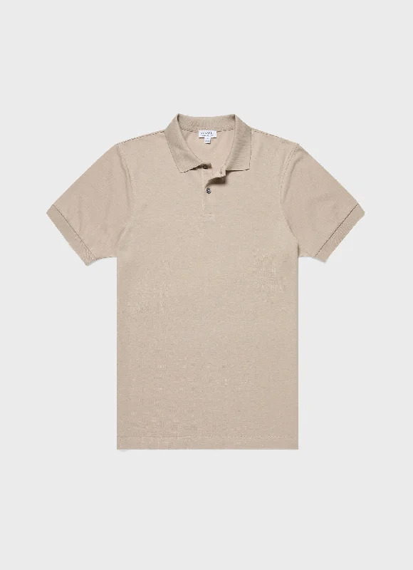 Men's plus size golf polo shirts in moisture wicking fabricMen's Piqué Polo Shirt in Ash Grey