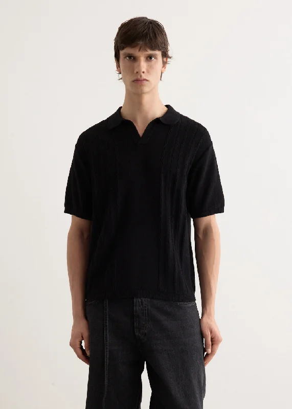 Men's formal - style silk blend polo shirts for special occasionsSkipper Polo Short Sleeve Sweater