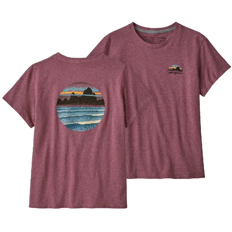 Plus Size Men's Striped Chambray Casual Shirts with a Spread Collar for a Preppy AppearanceWomen's Skyline Stencil Responsibili-Tee