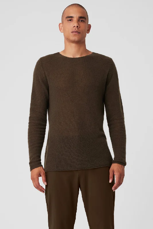 Men's Wrinkle - Resistant Polyester Blend Casual Shirts for Easy Travel and MaintenanceCashmere Reform Long Sleeve - Espresso