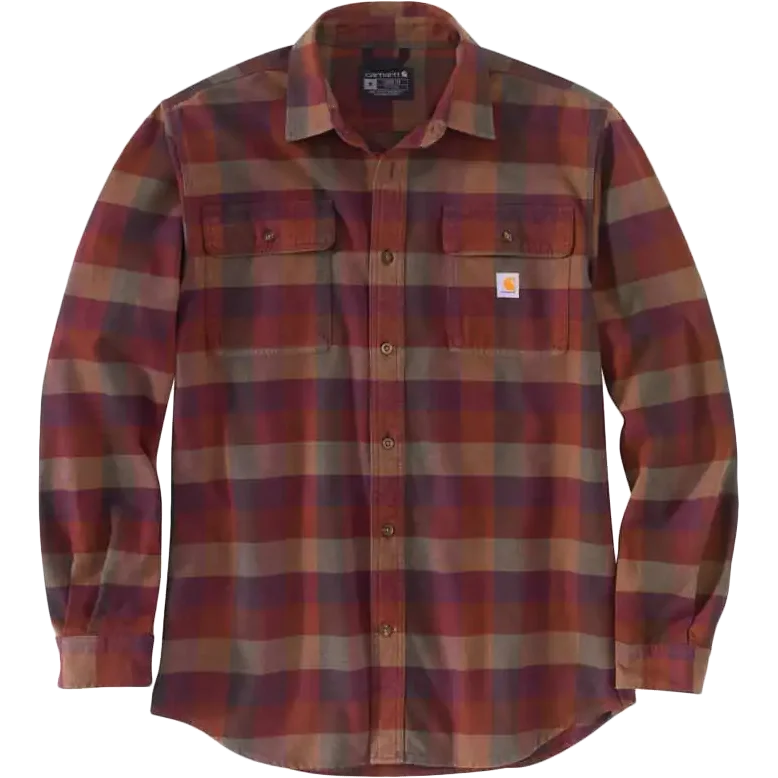 Men's Graphic - Printed Casual Shirts with Pop - Culture References for a Fun and Stylish LookMen's Loose Fit Heavyweight Flannel Long-Sleeve Plaid Shirt