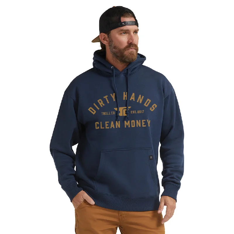 Men's Tailored Fit Checkered Casual Shirts in Multicolor for a Smart - Casual EnsembleTroll Co. Men's "Dirty Hands Clean Money" Classic Hooded Sweatshirt