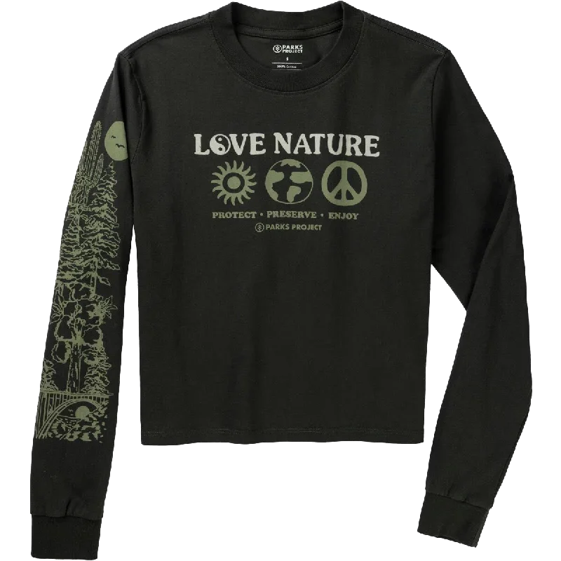 Men's Graphic - Printed Casual Shirts with Pop - Culture References for a Fun and Stylish LookWomen's Love Nature Boxy Long Sleeve