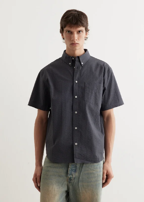 Men's antimicrobial polo shirts for odor - free daily wearNike Life Seersucker Button Down Shirt
