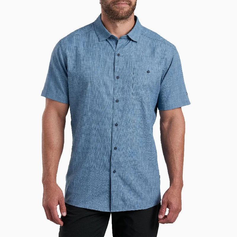 Plus Size Men's Plaid Flannel Casual Shirts in Earth Tones for a Cozy Fall OutfitKÜHL Men's Persuadr™ UPF-50 Button-Down Short Sleeve Shirt