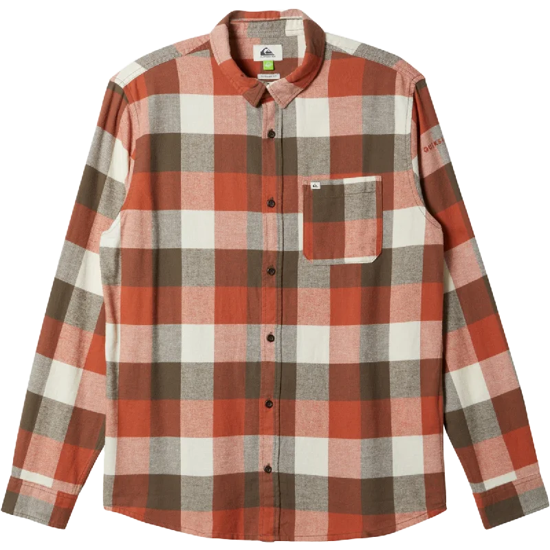 Men's Wrinkle - Resistant Polyester Blend Casual Shirts for Easy Travel and MaintenanceMen's Motherfly Long Sleeve