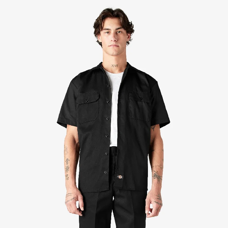 Men's Organic Cotton Casual Shirts with a Soft Handfeel for Everyday ComfortDickies Men's Short Sleeve Work Shirt