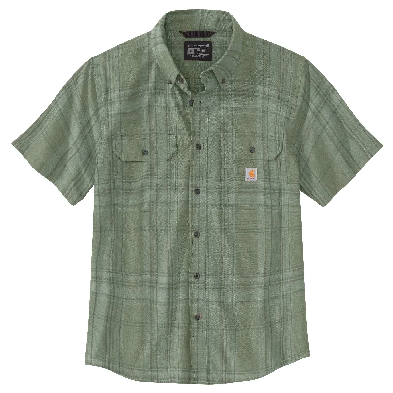 Men's Tailored Fit Checkered Casual Shirts in Multicolor for a Smart - Casual EnsembleCarhartt Men's Loose Fit Midweight Button-Down Short Sleeve Work Shirt