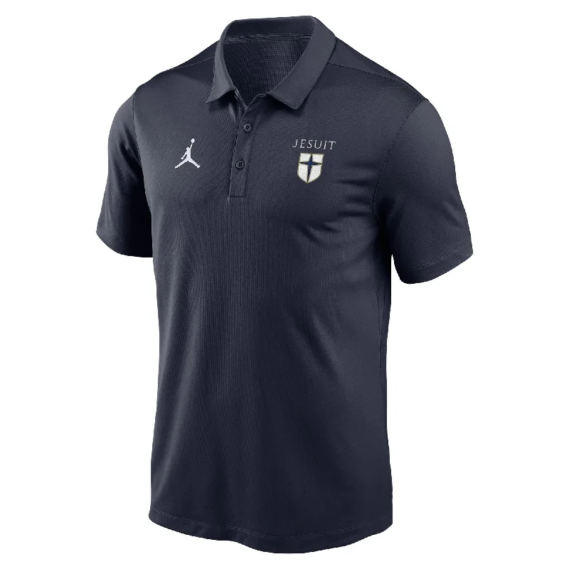 Men's breathable cotton blend polo shirts for summer outingsNike Victory Solid Navy JORDAN Polo