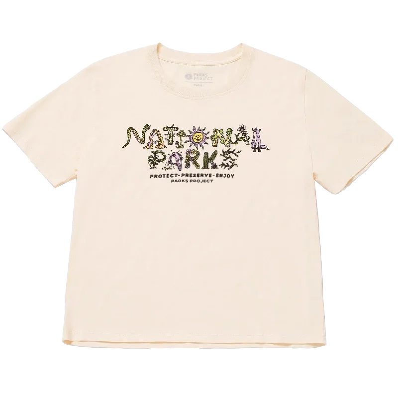 Men's Distressed Denim Casual Shirts with Frayed Edges for a Trendy and Rugged LookWomen's National Parks 90s Doodle Tee