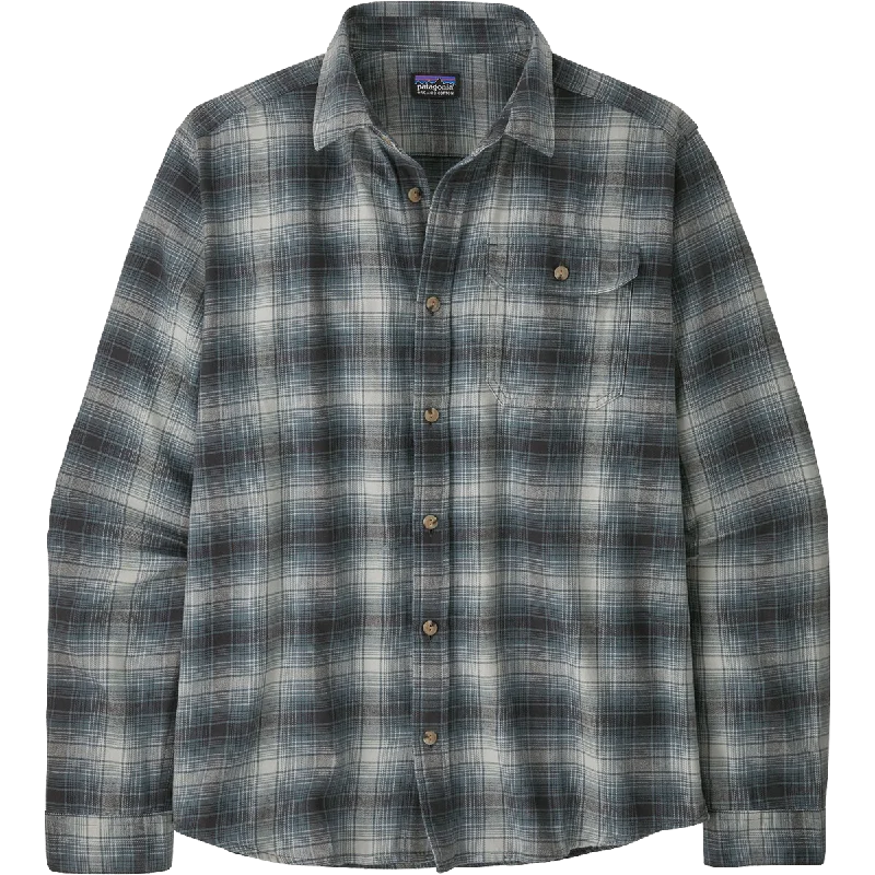 Men's Linen Blend Casual Shirts with Roll - Up Sleeves for a Summer Beach LookMen's Cotton in Conversion Lightweight Fjord Flannel Shirt