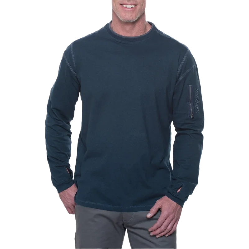 Plus Size Men's Plaid Flannel Casual Shirts in Earth Tones for a Cozy Fall OutfitMen's Kommando Crew