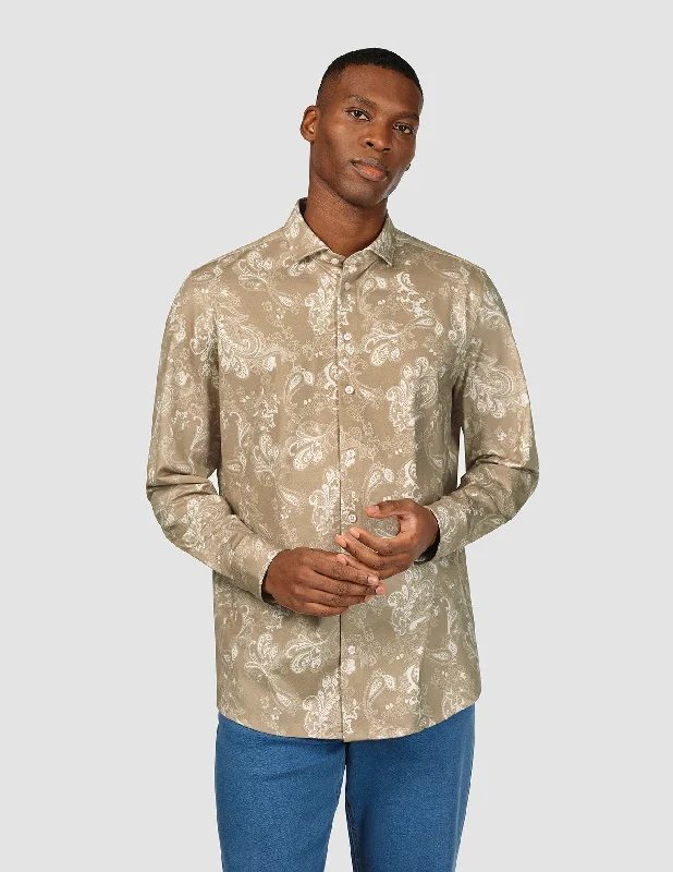 Men's Organic Cotton Casual Shirts with a Soft Handfeel for Everyday ComfortClassic Shirt Paisley Slim