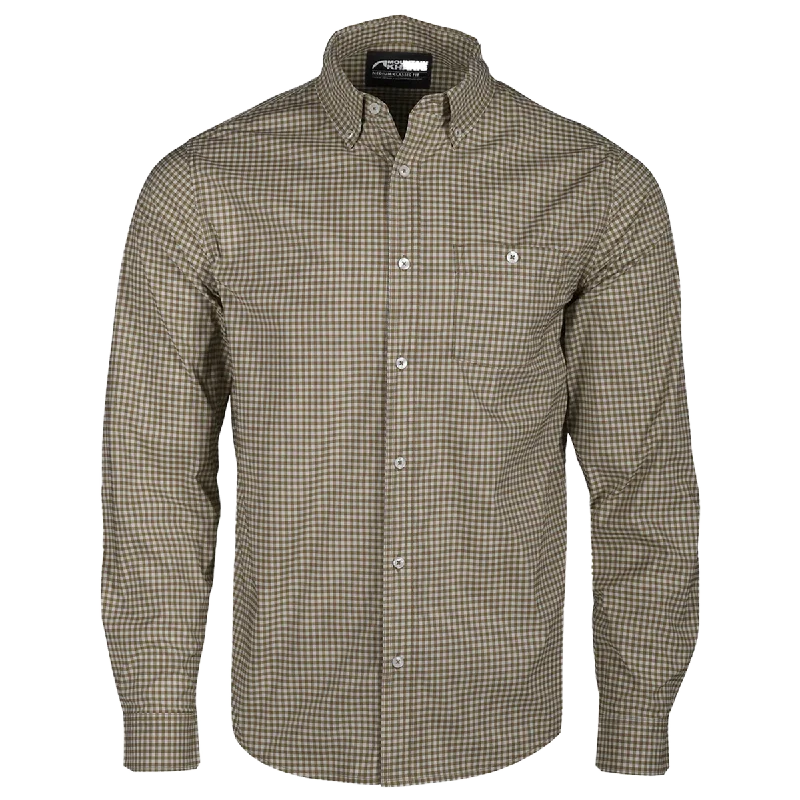 Men's Long - Line Oversized Casual Shirts in Dark Gray for a Relaxed and Modern LookMen's Glacier Long Sleeve Shirt