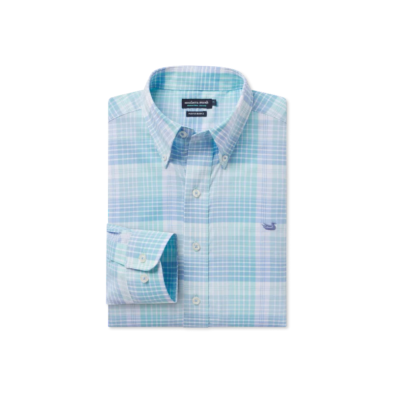 Men's Distressed Denim Casual Shirts with Frayed Edges for a Trendy and Rugged LookYouth Bayamon Performance Dress Shirt