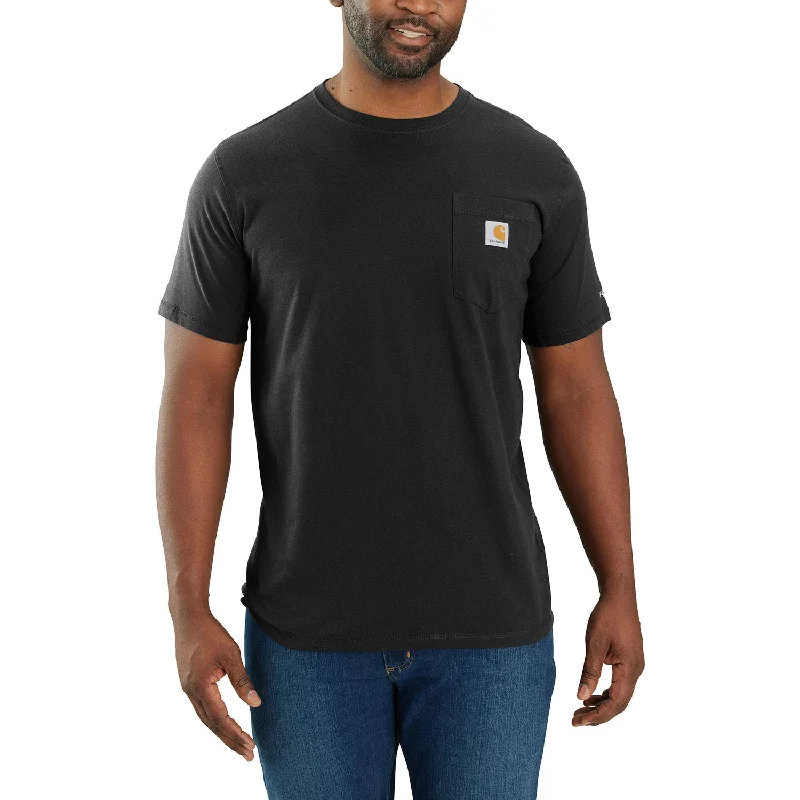 Men's Tailored Fit Checkered Casual Shirts in Multicolor for a Smart - Casual EnsembleCarhartt Men's Force® Relaxed Fit Midweight Short Sleeve Pocket Tee