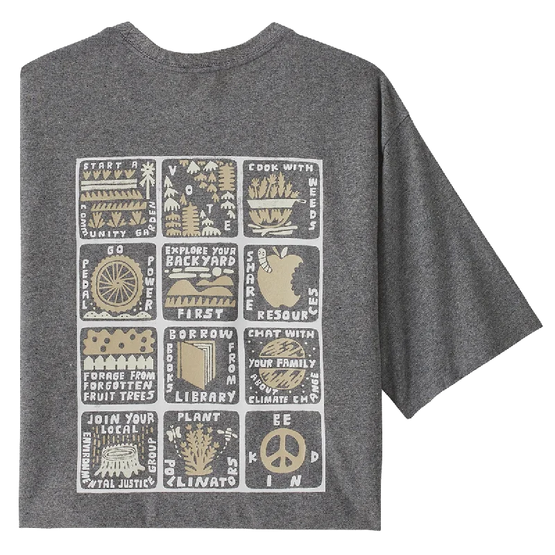 Men's Sustainable Recycled Material Casual Shirts for Eco - Conscious ConsumersMen's How to Change Responsibili-Tee