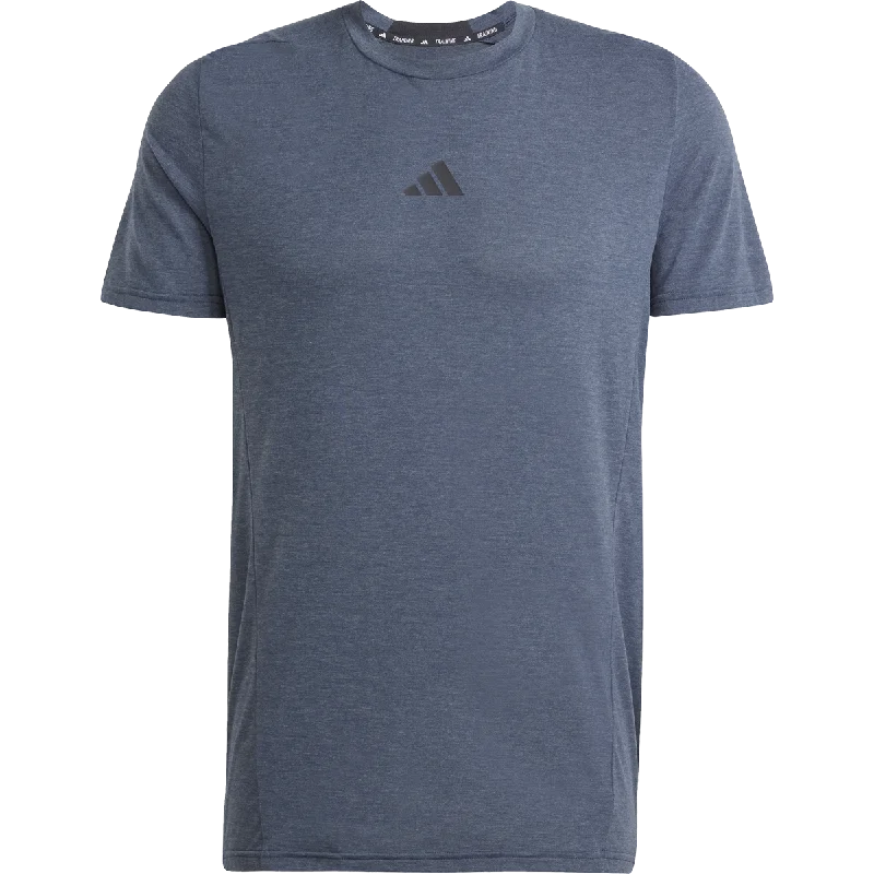 Men's Wrinkle - Resistant Polyester Blend Casual Shirts for Easy Travel and MaintenanceMen's Designed For Training Tee