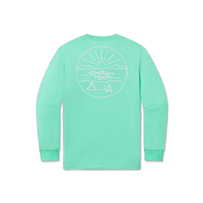 Men's Sustainable Recycled Material Casual Shirts for Eco - Conscious ConsumersFieldTec™ Comfort Tee - Base Camp - Long Sleeve