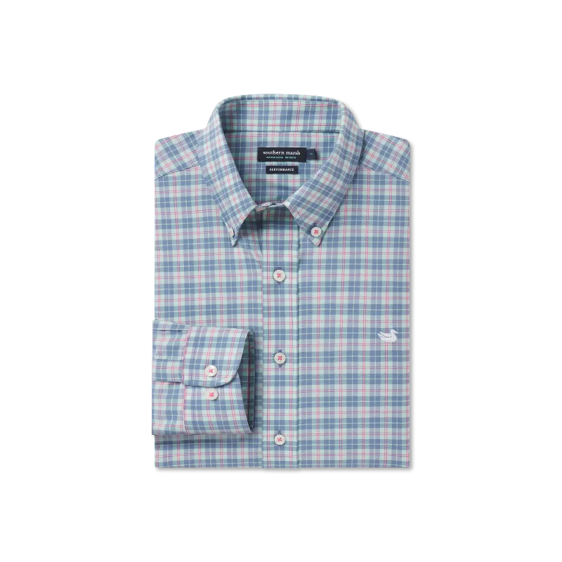 Men's Long - Line Oversized Casual Shirts in Dark Gray for a Relaxed and Modern LookKennedy Performance Dress Shirt