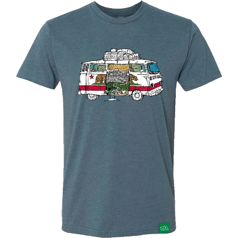 Men's Button - Down Oxford Casual Shirts in Crisp White for a Classic and Versatile StyleMen's California Road Trip Tee