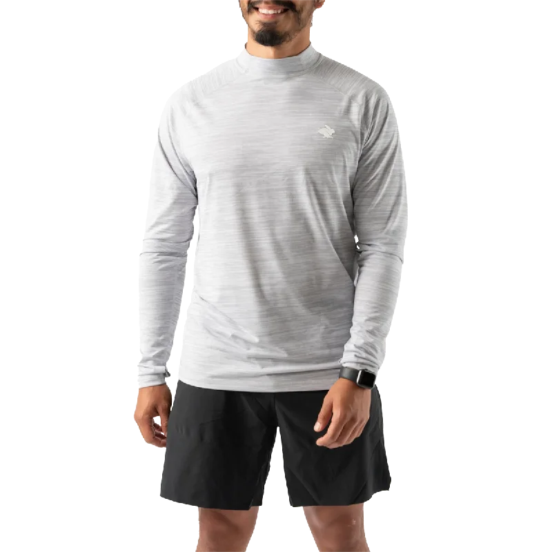 Men's Two - Tone Contrast Panel Casual Shirts in White and Navy for a Stylish and Eye - Catching DesignMen's UPF 30 Protector