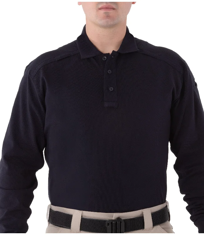 Men's Distressed Denim Casual Shirts with Frayed Edges for a Trendy and Rugged LookMen's Cotton Long Sleeve Polo