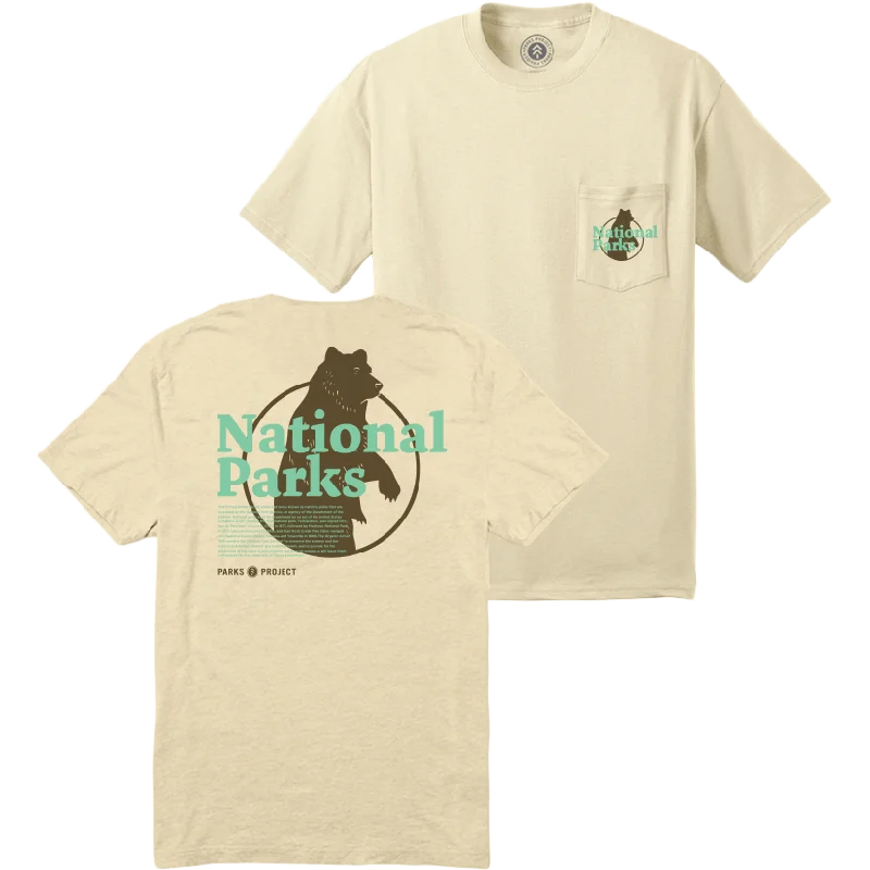 Men's Thermal - Lined Casual Shirts in Black for Added Warmth in Cold WeatherOur National Parks Puff Print Pocket Tee