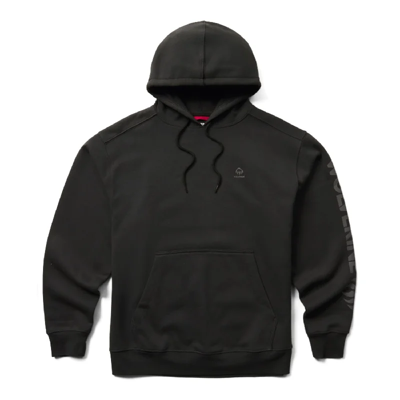 Men's Thermal - Lined Casual Shirts in Black for Added Warmth in Cold WeatherWolverine Men's Midweight Logo Graphic Sleeve Hoodie
