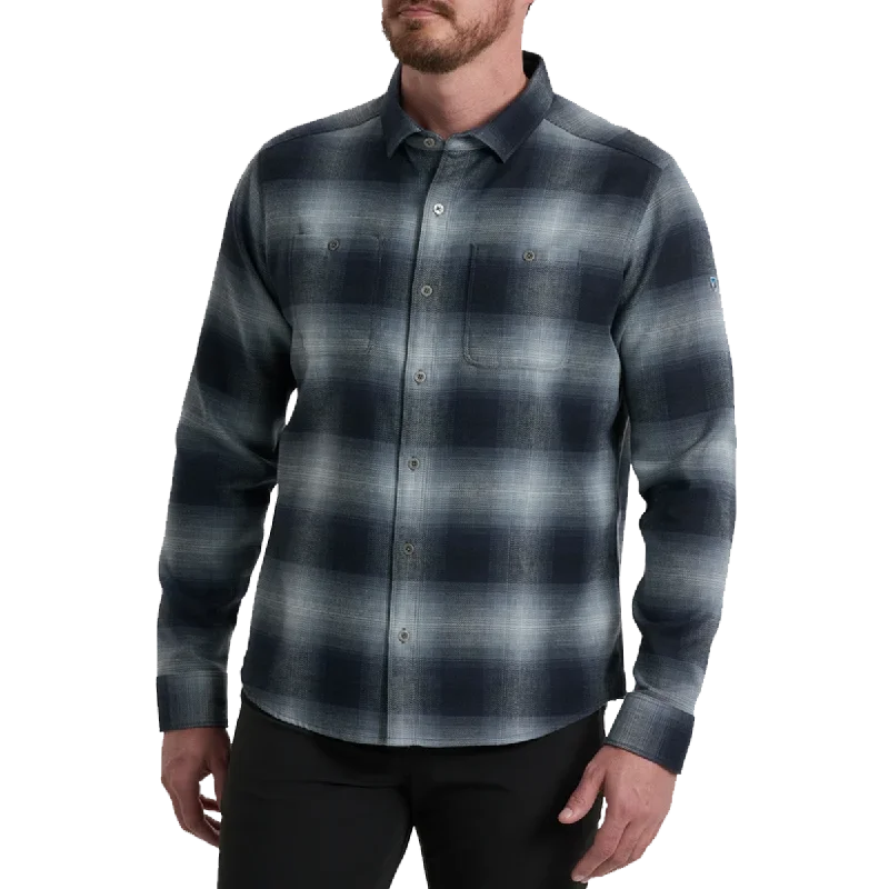 Men's Retro - Style Hawaiian Print Casual Shirts in Bold Patterns for a Tropical VacationMen's The Law Long Sleeve Flannel