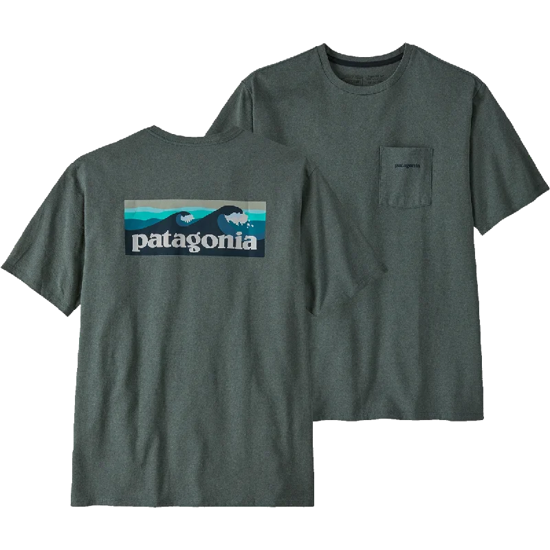 Men's Short - Sleeve Linen Casual Shirts in Light Khaki for a Breathable Summer OptionMen's Boardshort Logo Responsibili-Tee