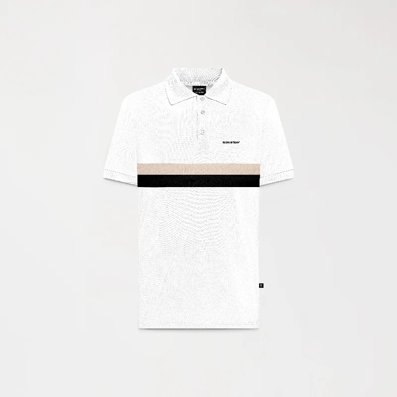 Men's vintage - inspired retro polo shirts with unique patternsSTRYGAN POLO MEN WHITE