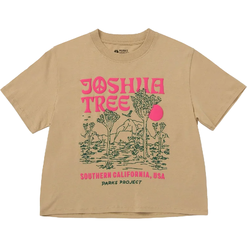 Men's Tailored Fit Checkered Casual Shirts in Multicolor for a Smart - Casual EnsembleWomen's Joshua Tree Puff Print Boxy Tee