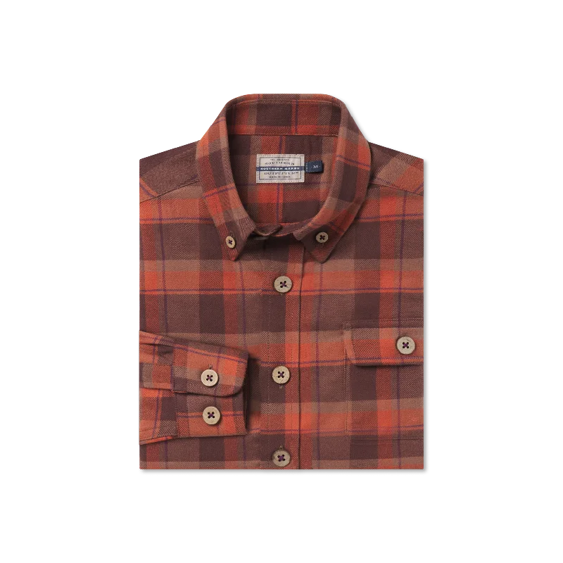 Plus Size Men's Striped Chambray Casual Shirts with a Spread Collar for a Preppy AppearanceYouth Hemphill Twill Flannel