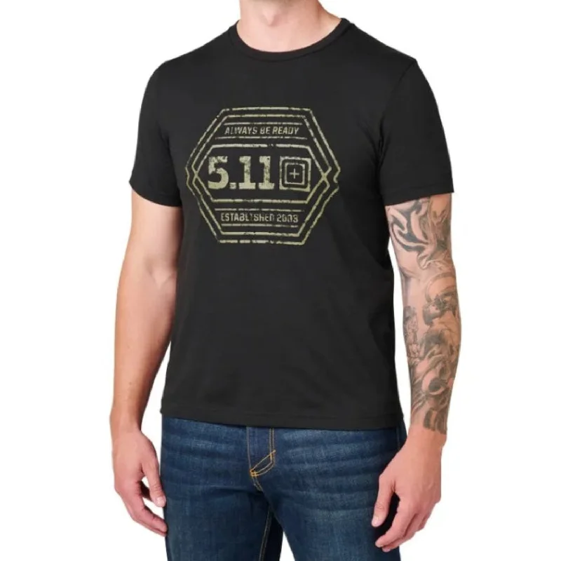 Men's Shearling - Lined Collar Casual Shirts in Brown for a Rustic and Warm Appeal5.11 Tactical Men's Intricate Emblem Logo Graphic Short Sleeve T-Shirt